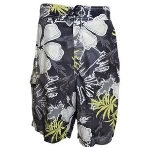 Tommy Bahama‎ Relax Mens Swim Trunks Medium Tropical Print Lined Pockets